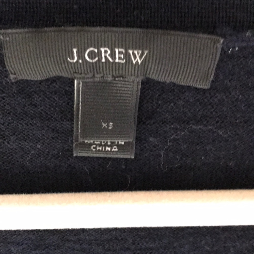 J. Crew Navy Blue Cardigan (x-small) - Picture 2 of 7